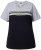 Ulla Popken Nostalgic Escape Performance T-Shirt Black - Trykket T-skjorter for dame - 