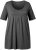 Ulla Popken Essential Front Pleat Tee Graphite Grey - T-skjorter - 