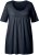 Ulla Popken Essential Front Pleat Tee Navy Blue - T-skjorter - 