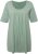 Ulla Popken Essential Front Pleat Tee Light Moss Green - T-skjorter - 