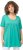 Ulla Popken Essential Front Pleat Tee Turquoise Green - T-skjorter - 
