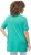 Ulla Popken Essential Front Pleat Tee Turquoise Green - T-skjorter - 