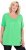 Ulla Popken Essential Front Pleat Tee Mint Green - T-skjorter - 