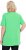 Ulla Popken Essential Front Pleat Tee Mint Green - T-skjorter - 