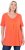 Ulla Popken Essential Front Pleat Tee Pink Coral - T-skjorter - 