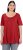 Ulla Popken Essential Front Pleat Tee Poppy - T-skjorter - 