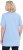 Ulla Popken Essential Front Pleat Tee Light Blue - T-skjorter - 