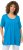 Ulla Popken Essential Front Pleat Tee Sapphire Blue - T-skjorter - 
