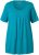 Ulla Popken Essential Front Pleat Tee Teal - T-skjorter - 