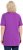 Ulla Popken Essential Front Pleat Tee Purple - T-skjorter - 