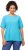 Ulla Popken Piping Accent Functional UVP 50+ Stretch Knit Top Bright Turquoise - T-skjorter - 