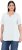 Ulla Popken Essential Notch Neck Stretch Tee Snow White - T-skjorter - 