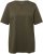 Ulla Popken Essential Notch Neck Stretch Tee Forest Green - T-skjorter - 