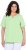 Ulla Popken Essential Notch Neck Stretch Tee Light Green - T-skjorter - 