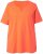 Ulla Popken Essential Notch Neck Stretch Tee Coral Pink - T-skjorter - 