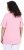 Ulla Popken Essential Notch Neck Stretch Tee Pink - T-skjorter - 