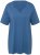 Ulla Popken Essential Notch Neck Stretch Tee Denim Blue - T-skjorter - 