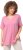Ulla Popken Essential Notch Neck Stretch Tee Light Pink - T-skjorter - 