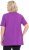 Ulla Popken Essential Notch Neck Stretch Tee Purple - T-skjorter - 