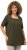 Ulla Popken Essential Square Neck Stretch Tee Forest Green - T-skjorter - 