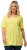 Ulla Popken Essential Square Neck Stretch Tee Lemon Yellow - T-skjorter - 
