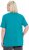 Ulla Popken Essential Square Neck Stretch Tee Teal - T-skjorter - 