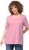 Ulla Popken Essential Square Neck Stretch Tee Light Pink - T-skjorter - 
