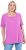 Ulla Popken Essential Square Neck Stretch Tee Cool Pink - T-skjorter - 
