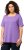 Ulla Popken Essential Square Neck Stretch Tee Pale Lilac - T-skjorter - 
