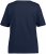 Ulla Popken Double Layer Rounded V-Neck Slim Fit Tee Navy Blue - T-skjorter - 