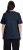 Ulla Popken Double Layer Rounded V-Neck Slim Fit Tee Navy Blue - T-skjorter - 