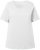 Ulla Popken Double Layer Rounded V-Neck Slim Fit Tee Snow White - T-skjorter - 