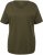 Ulla Popken Double Layer Rounded V-Neck Slim Fit Tee Forest Green - T-skjorter - 