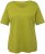 Ulla Popken Double Layer Rounded V-Neck Slim Fit Tee Apple Green - T-skjorter - 