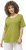 Ulla Popken Double Layer Rounded V-Neck Slim Fit Tee Apple Green - T-skjorter - 