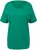 Ulla Popken Double Layer Rounded V-Neck Slim Fit Tee Emerald - T-skjorter - 