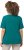 Ulla Popken Double Layer Rounded V-Neck Slim Fit Tee Dark Emerald - T-skjorter - 