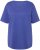 Ulla Popken Double Layer Rounded V-Neck Slim Fit Tee Blue Purple - T-skjorter - 
