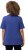 Ulla Popken Double Layer Rounded V-Neck Slim Fit Tee Blue Purple - T-skjorter - 