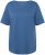 Ulla Popken Double Layer Rounded V-Neck Slim Fit Tee Denim Blue - T-skjorter - 