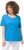 Ulla Popken Double Layer Rounded V-Neck Slim Fit Tee Sapphire Blue - T-skjorter - 