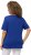Ulla Popken Double Layer Rounded V-Neck Slim Fit Tee Cobalt Blue - T-skjorter - 