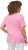 Ulla Popken Double Layer Rounded V-Neck Slim Fit Tee Light Pink - T-skjorter - 