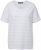 Ulla Popken Textured Striped Short Sleeve Tee Snow White - T-skjorter - 