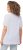 Ulla Popken Textured Striped Short Sleeve Tee Snow White - T-skjorter - 