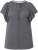 Ulla Popken Wing Sleeve V-Neck Tee Graphite Grey - T-skjorter - 
