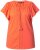 Ulla Popken Wing Sleeve V-Neck Tee Coral Pink - T-skjorter - 