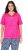 Ulla Popken Lace Trim Short Sleeve Tee Bold Pink - T-skjorter - 