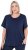 Ulla Popken UPF 50 Quick Drying Tee Navy - T-skjorter - 