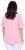 Ulla Popken Asymmetric Flounce Panel Short Sleeve Tee Pink - T-skjorter - 
